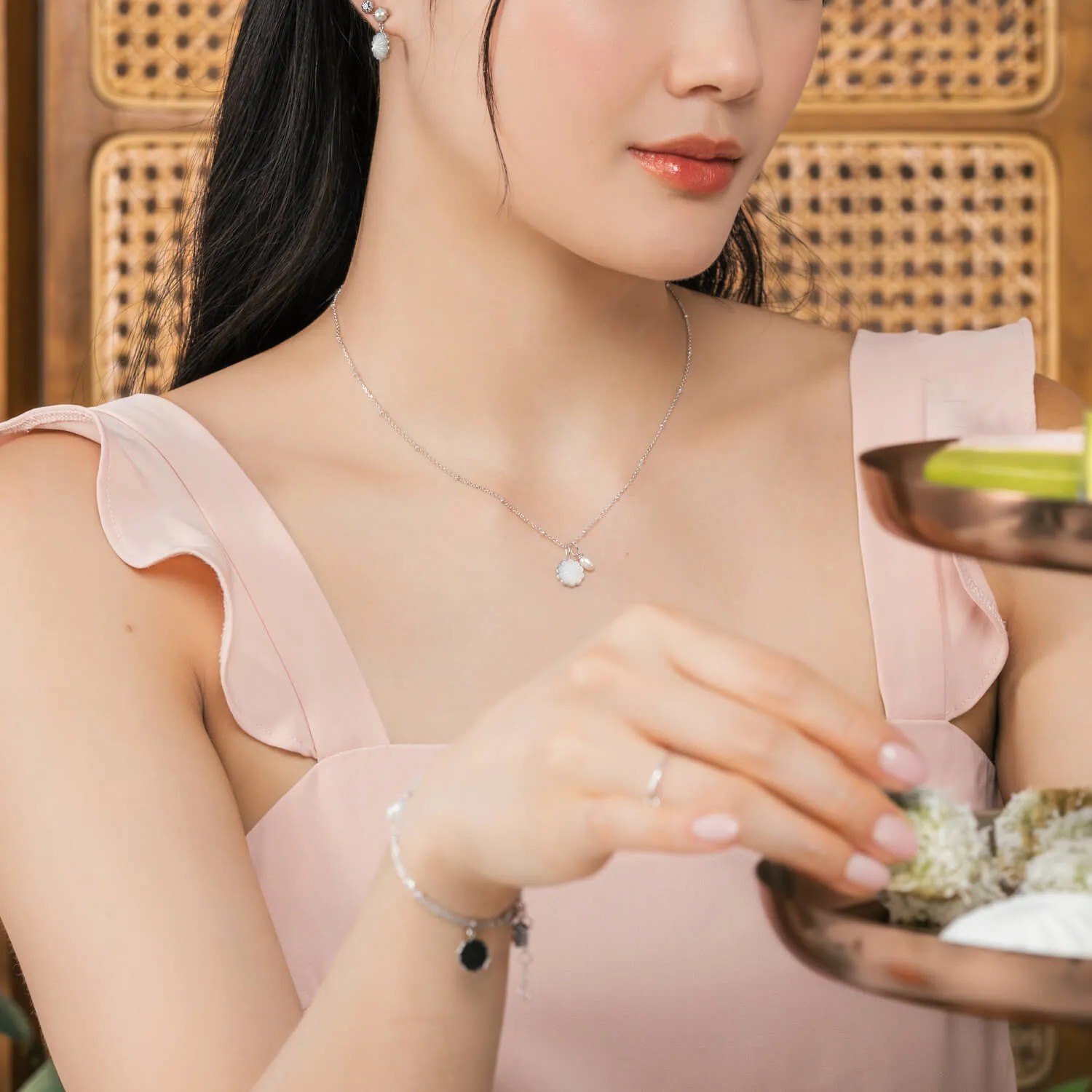 Silver Coco Necklace