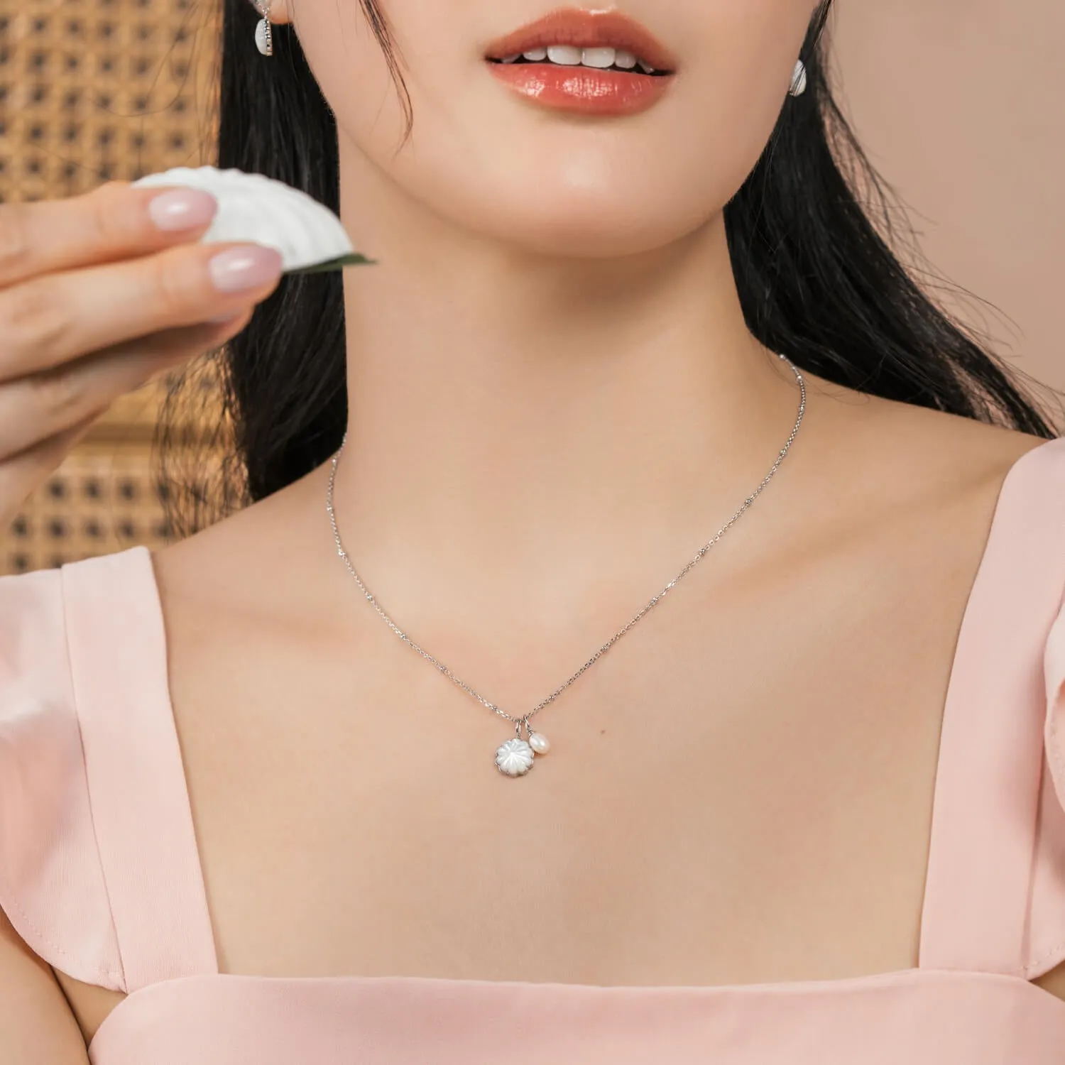 Silver Coco Necklace