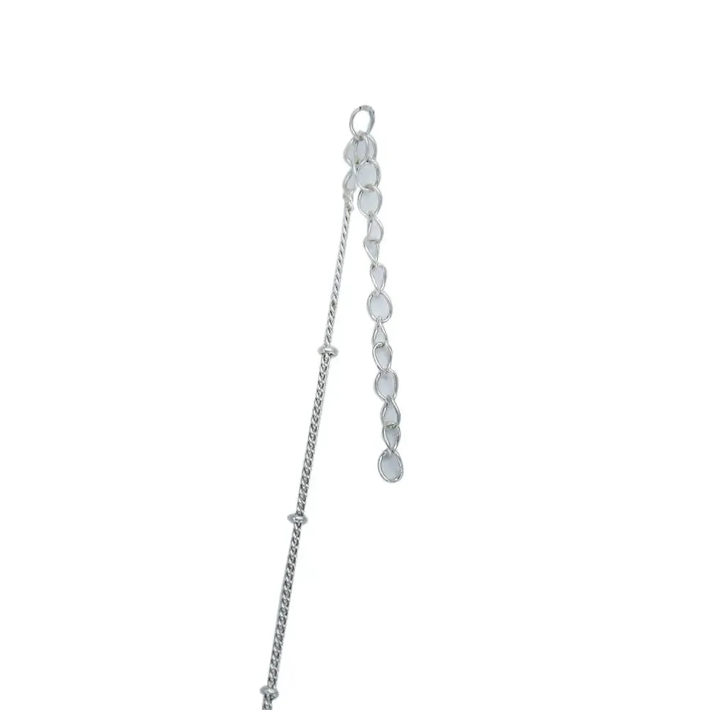 Silver Green Necklace
