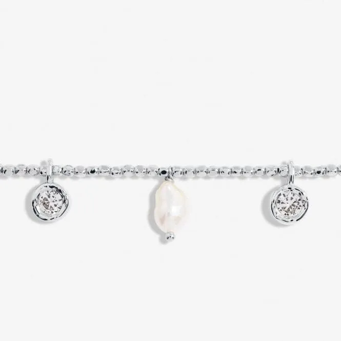 Solaria Baroque Pearl Silver Plated 17.5cm Bracelet 7149