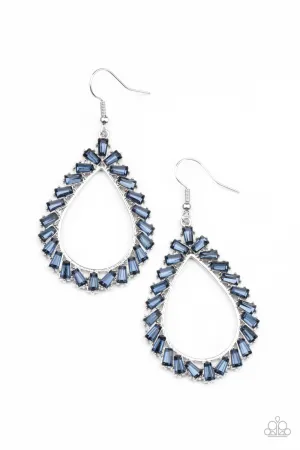 Stay Sharp - Blue Earrings - Paparazzi Accessories