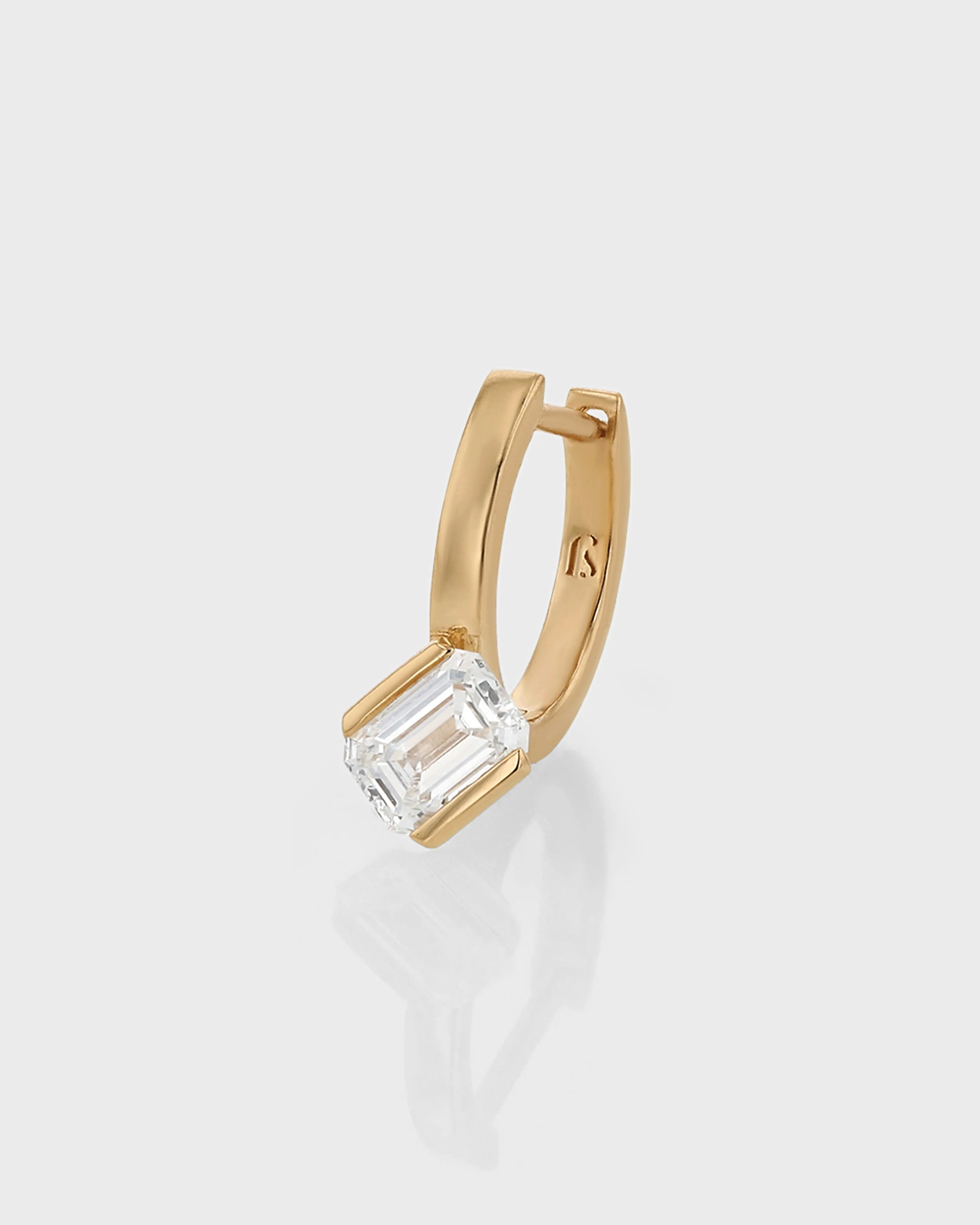 Suspense Emerald Hoop