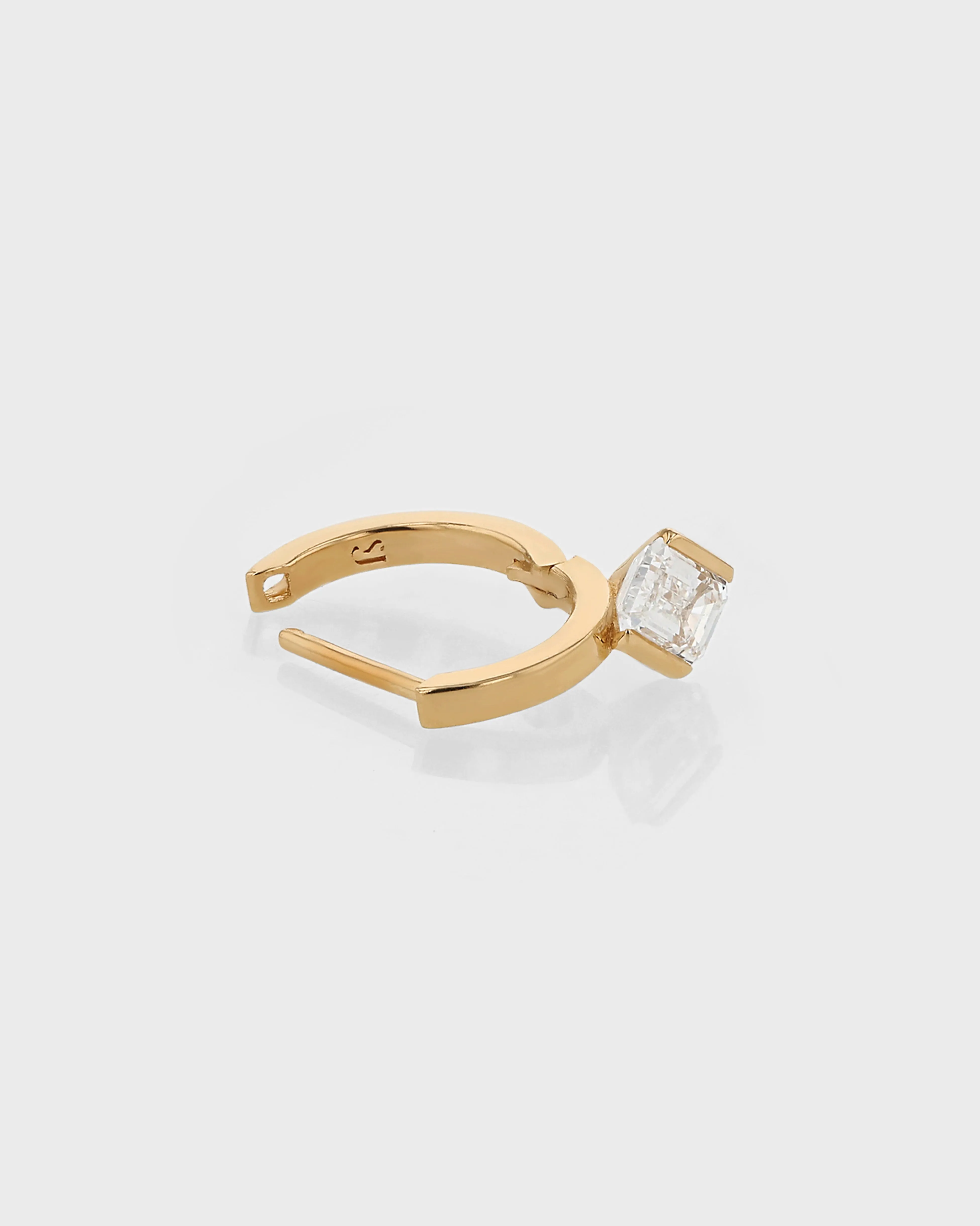 Suspense Emerald Hoop