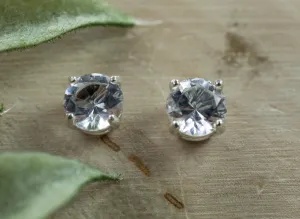 Tanzanian Quartz Earrings, Natural Untreated Mondo Quartz; 1.385cts