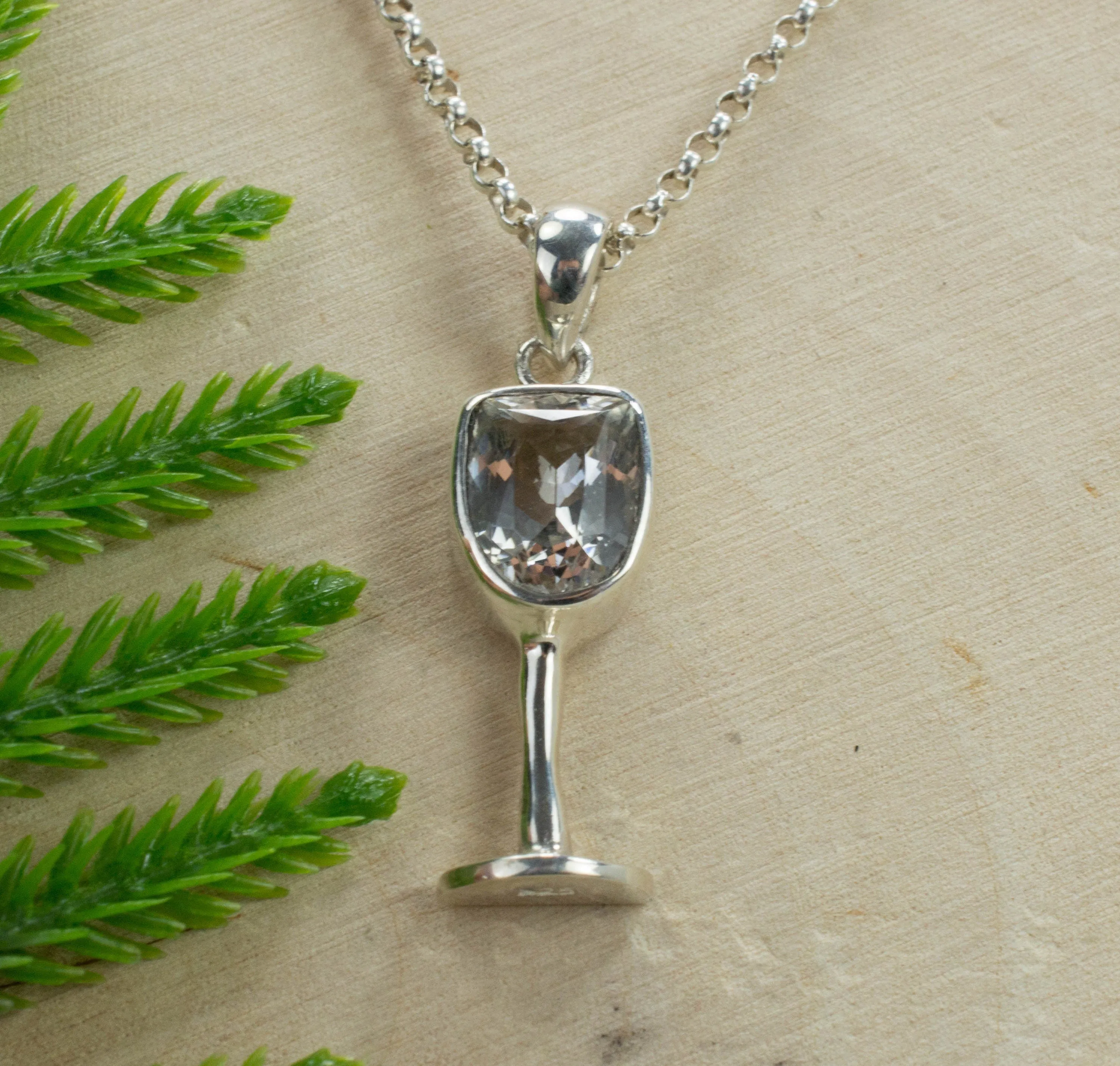 Tanzanian Quartz Sterling Silver Pendant; Genuine Untreated Mondo Quartz; Quartz Pendant