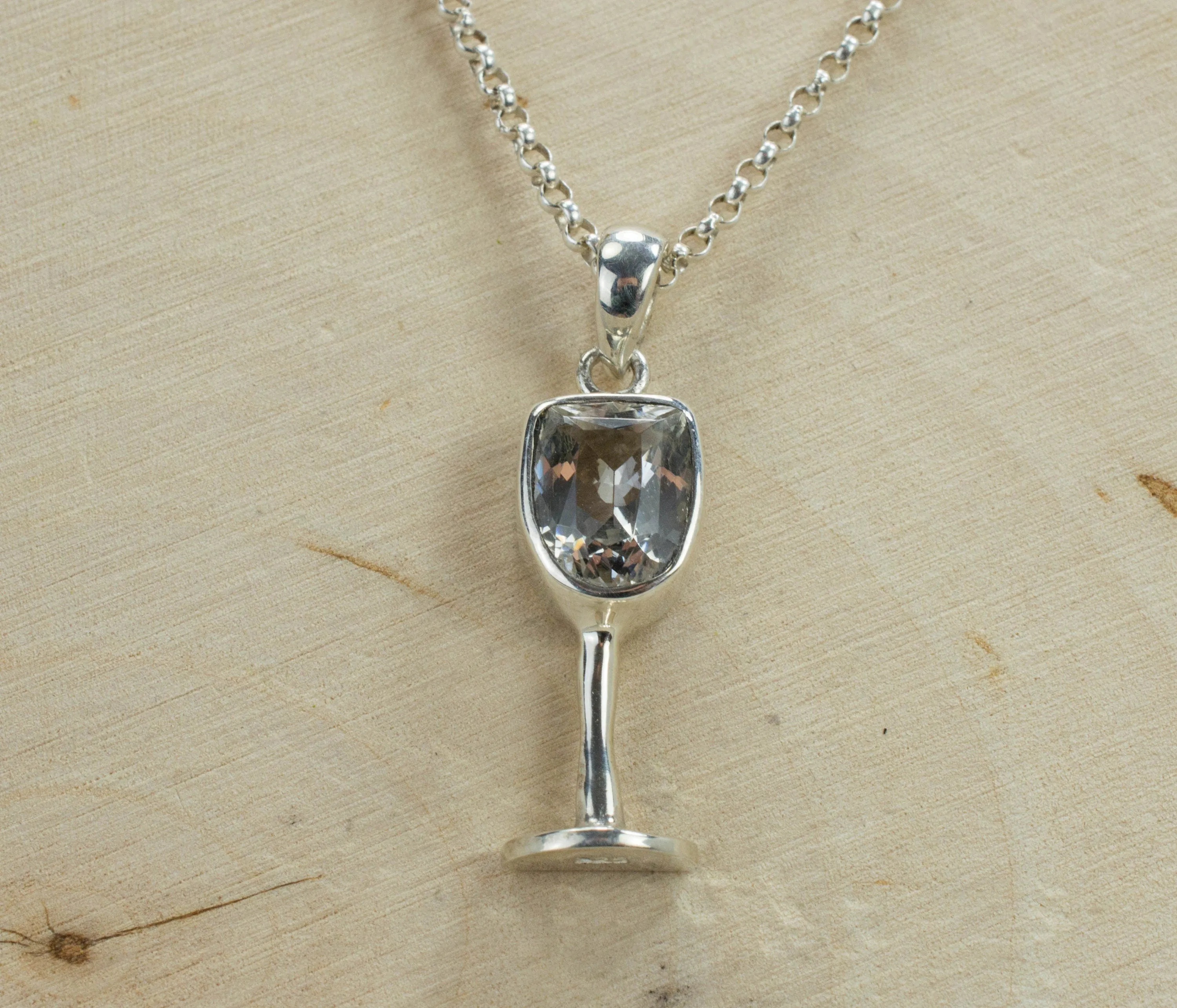 Tanzanian Quartz Sterling Silver Pendant; Genuine Untreated Mondo Quartz; Quartz Pendant