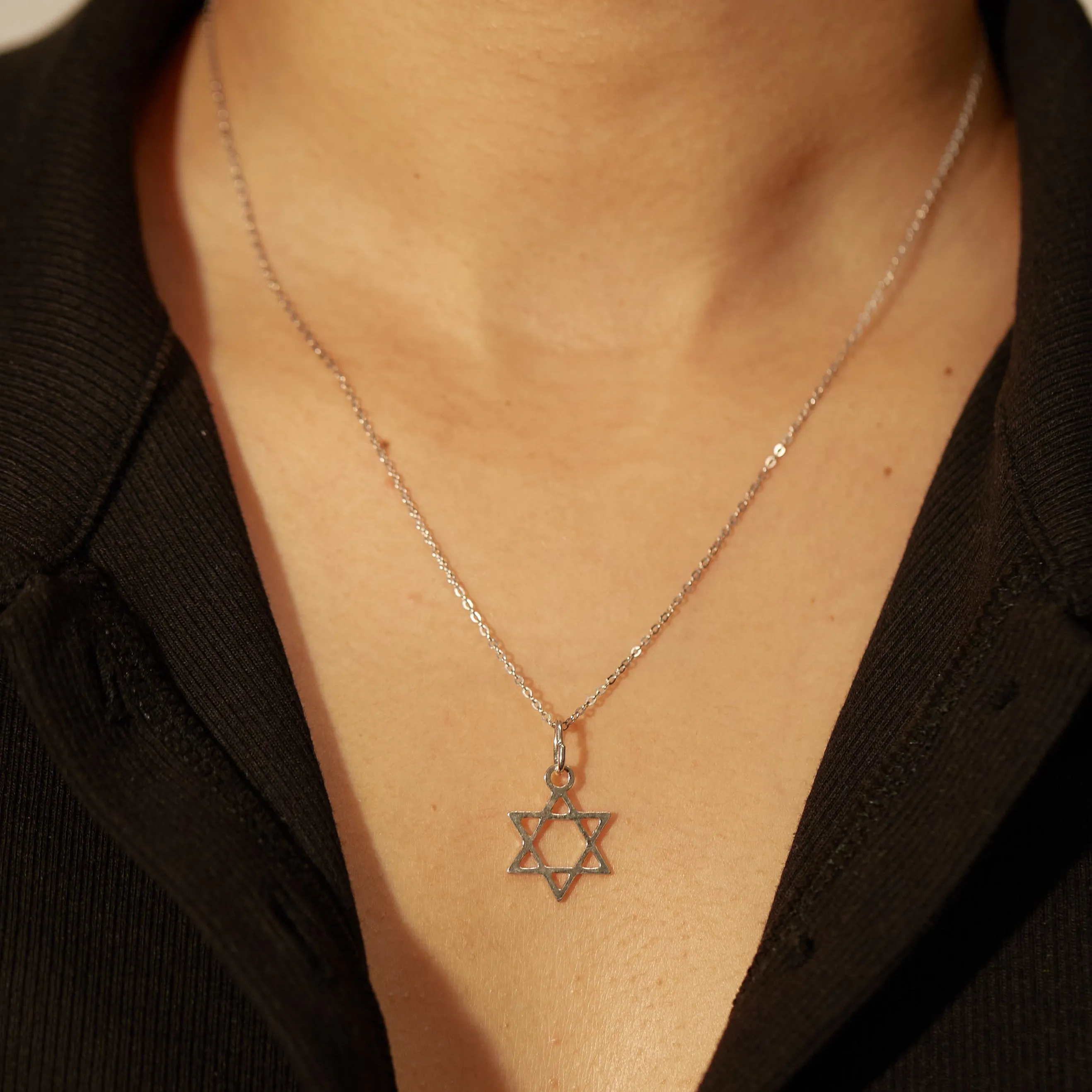 THE STAR OF DAVID MEDAL NECKLACE