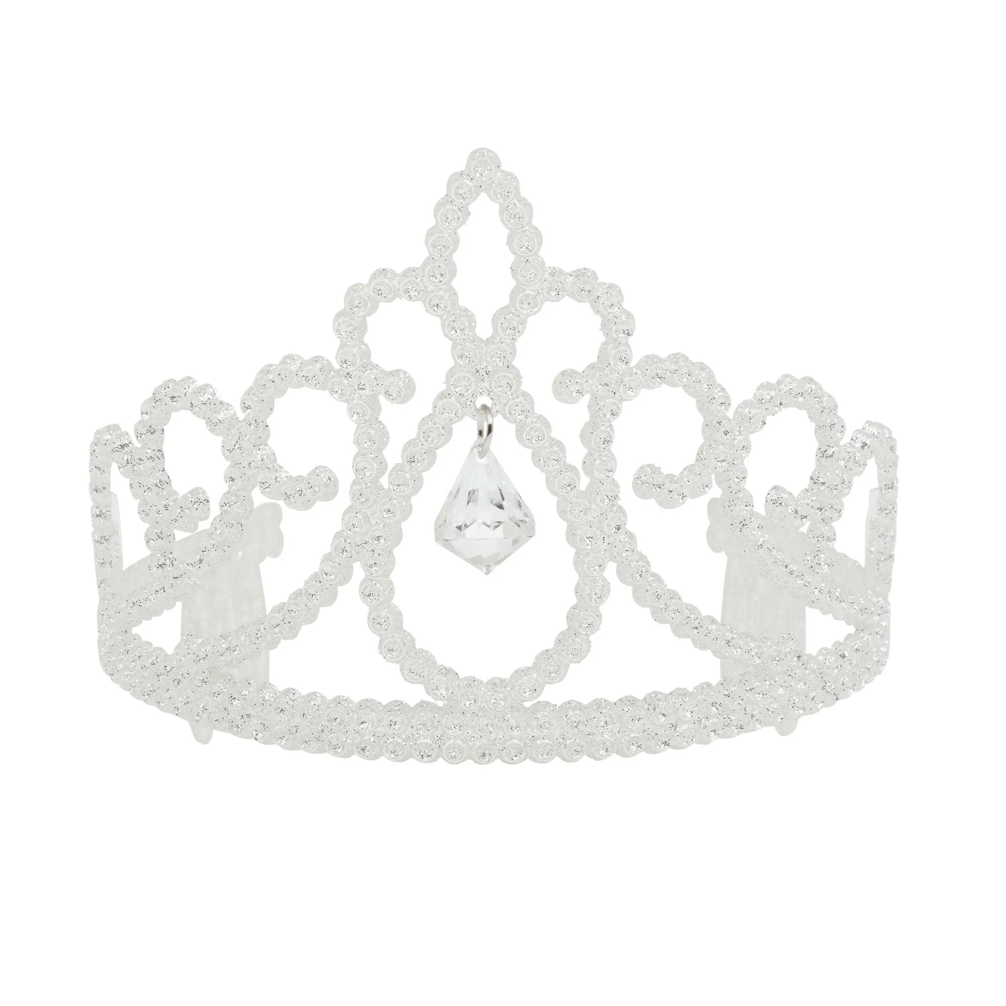Tiara White Glitter   Diamond