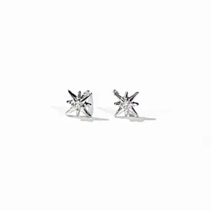 Tiny Crystal Starburst Earrings (GOLD OR SILVER)
