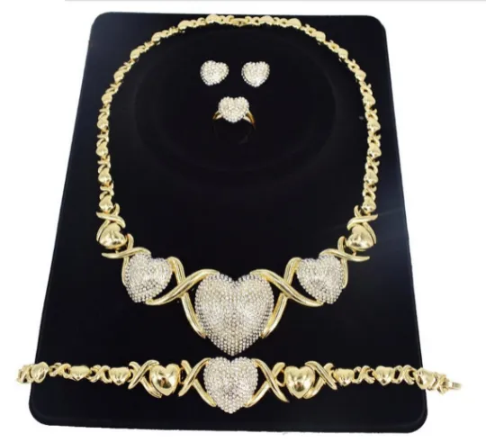 Triple Heart Necklace Set