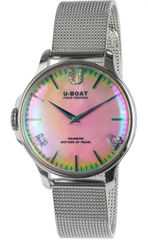 UB Watch Rainbow 38 Pink SS Bracelet D