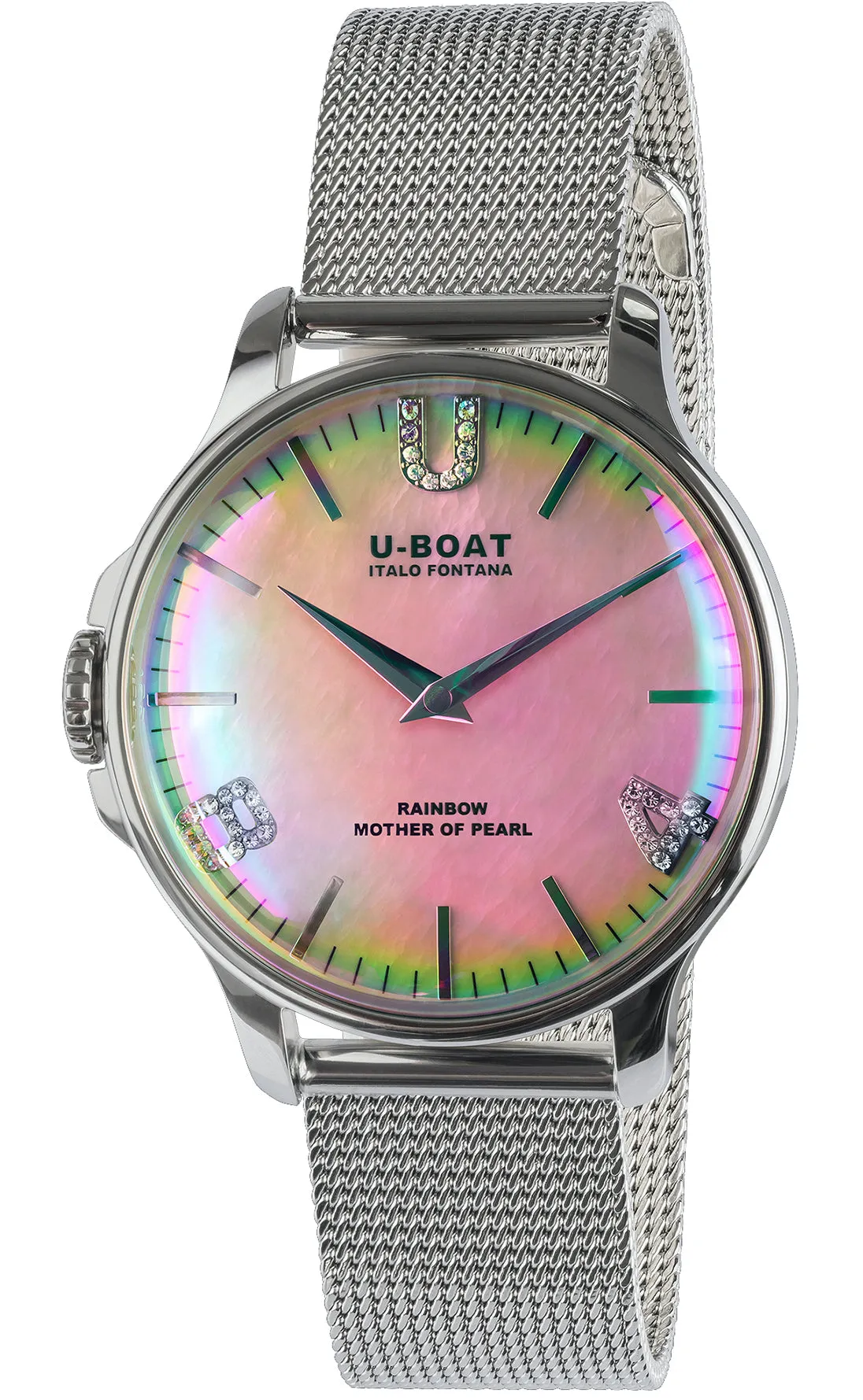 UB Watch Rainbow 38 Pink SS Bracelet D
