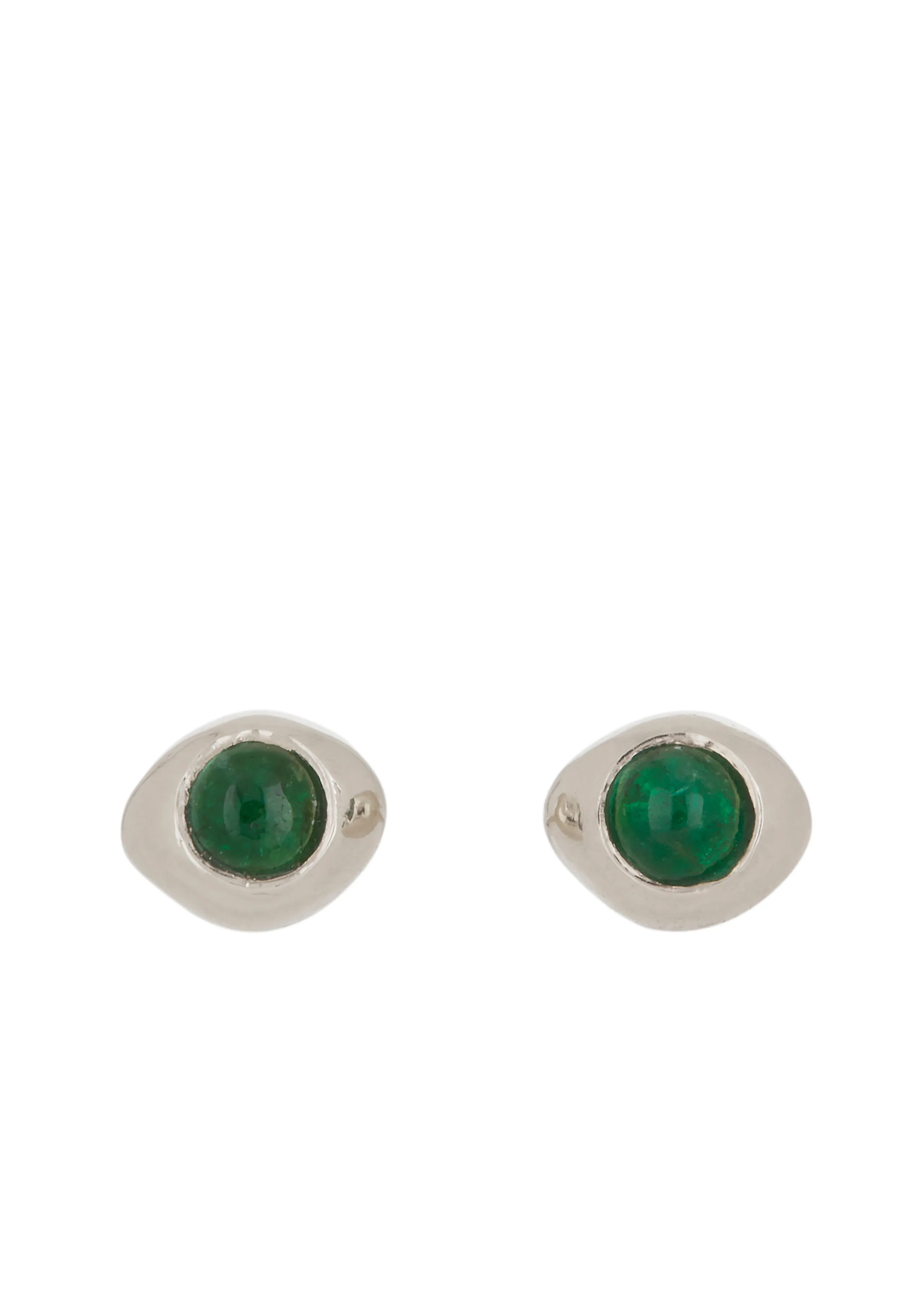 Vero Studs in Silver - Emerald