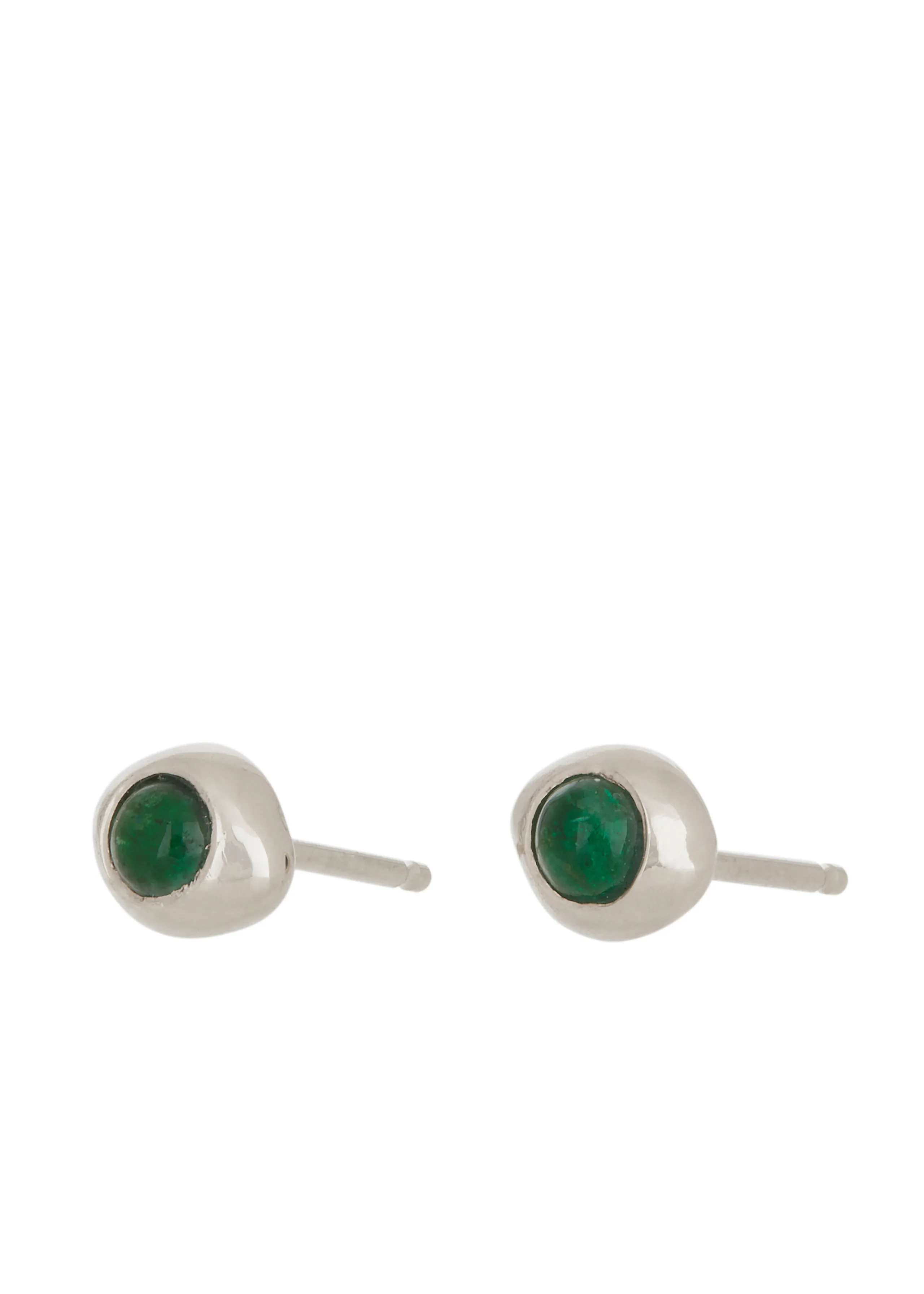 Vero Studs in Silver - Emerald