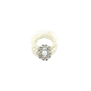 Veronica Pearl and Crystal Bracelet