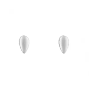 White Gold Teardrop Stud Earrings GE2434